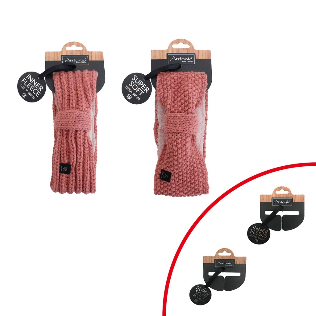 Damen Strickstirnband mit Fleece
