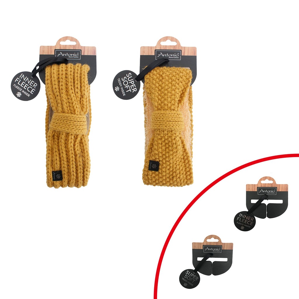 Damen Strickstirnband mit Fleece