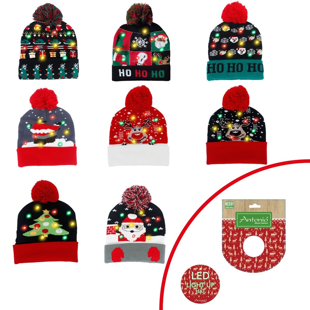 Winter Mütze Leuchtende LED Weihnachten