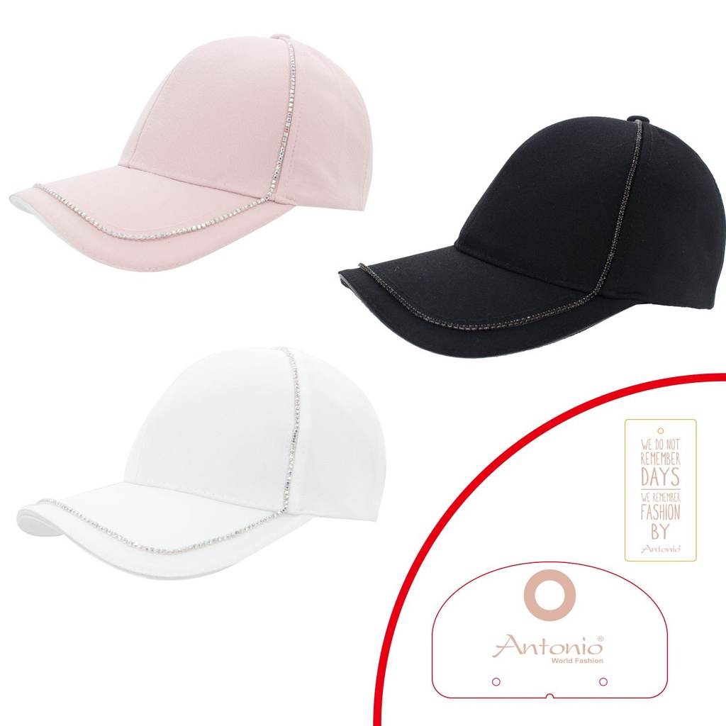 Damen Cap Fashion New York Diamanten