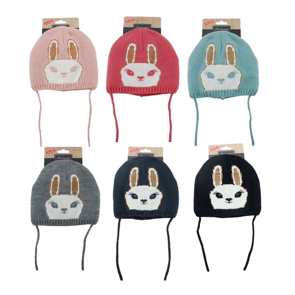 Winter Kinder Mütze Super Hase