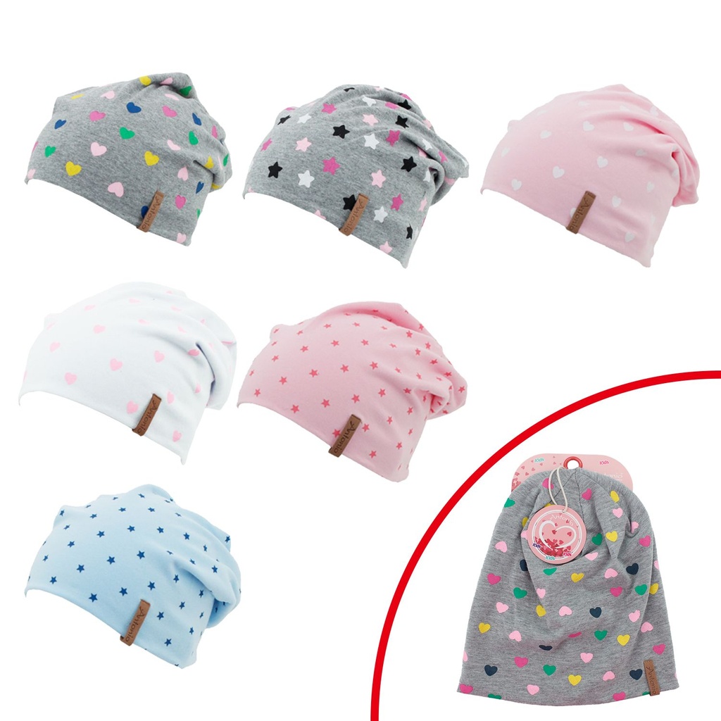 [60.00429.99] Kinder Beanie Mit Herzen