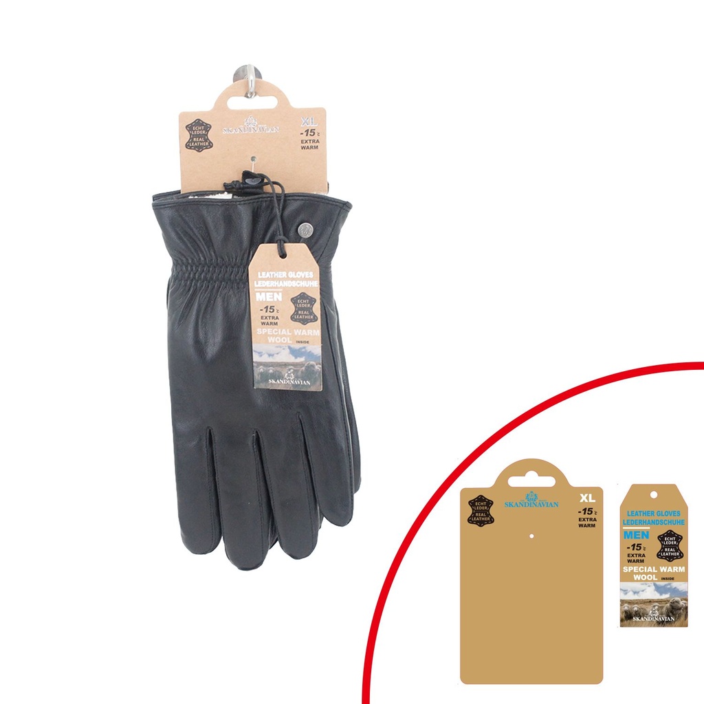 [61.00709.99] Winter Herren Handschuhe Leder Gentelmen Luxe