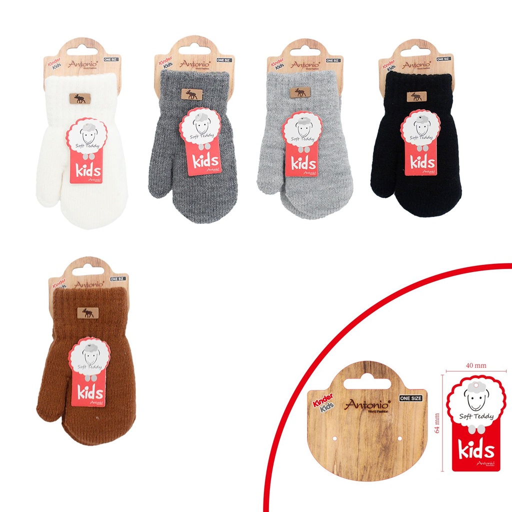 [61.00690.99] Winter Kinder Handschuhe Fäustlinge Basic
