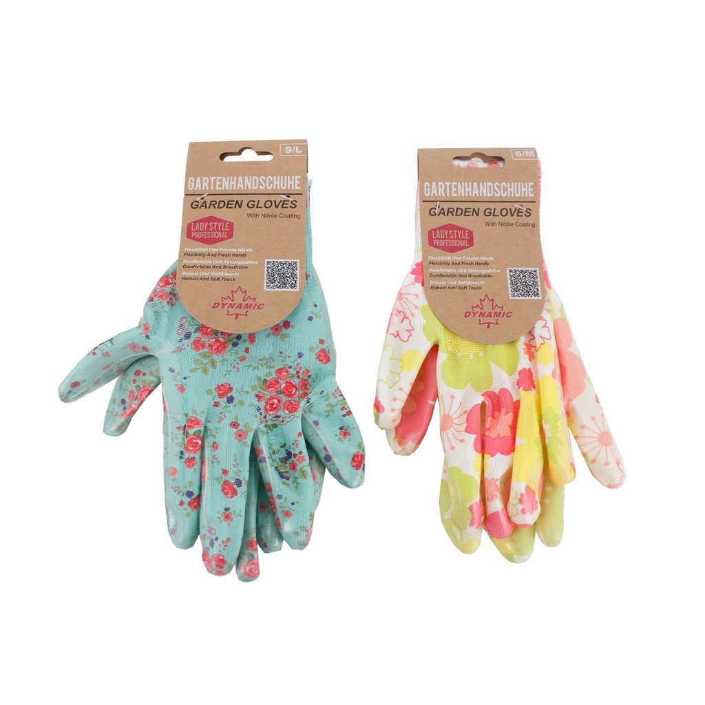 Damen Gartenhandschuhe Flower Power