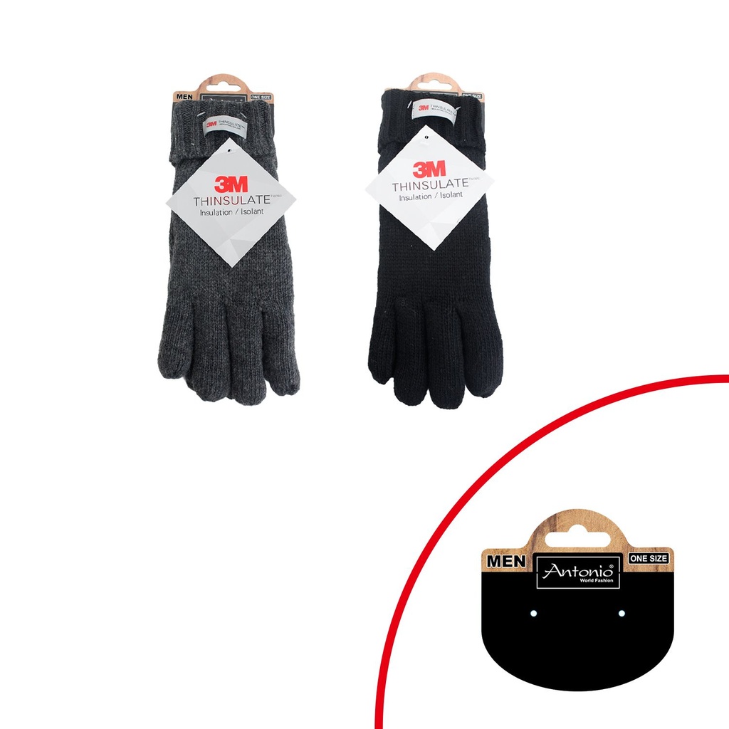 [61.00566.99] Winter Men Gloves Roll Up With Thinsulate 3M