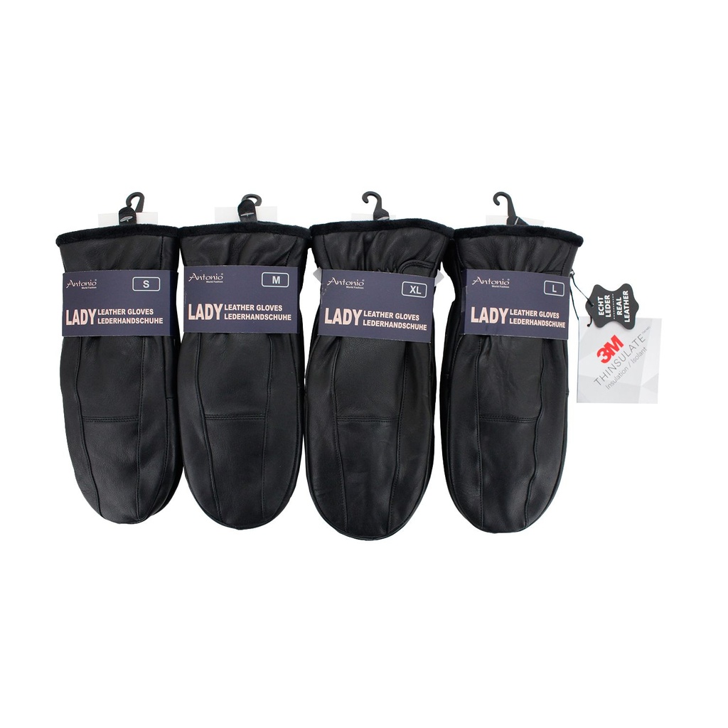 [61.00519.99] Winter Damen Fäustlinge Leder - 3M