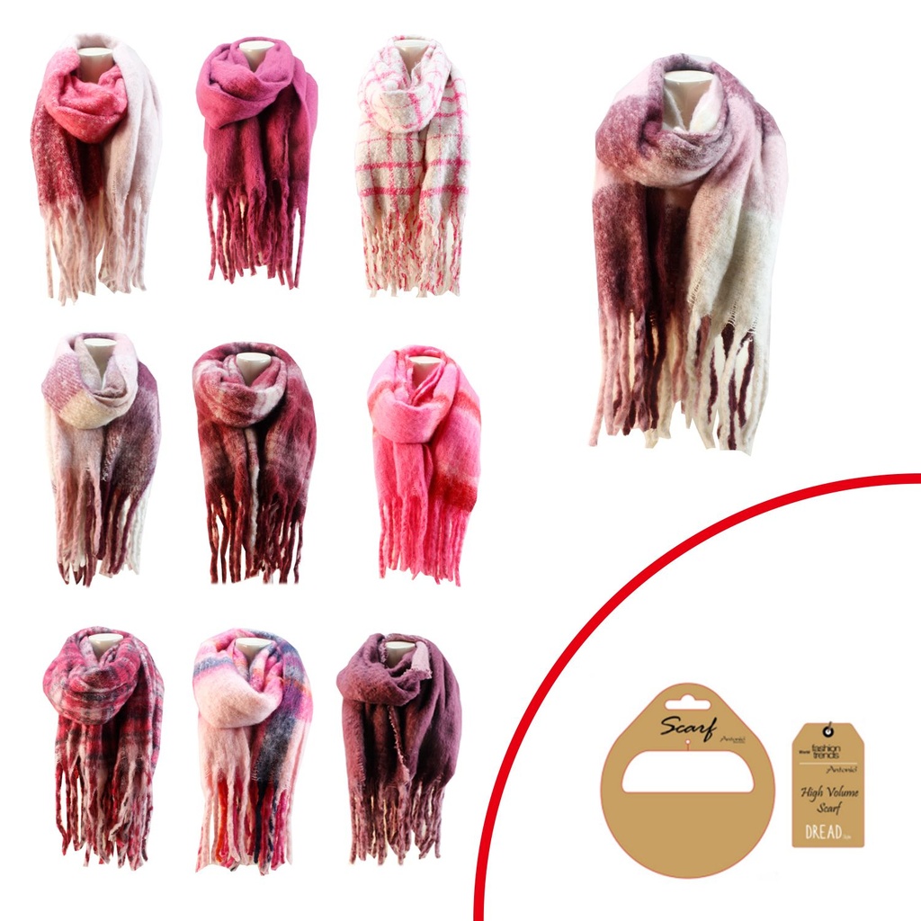 [62.02360.99] Damen Winter Schal Rose/Pink Collection