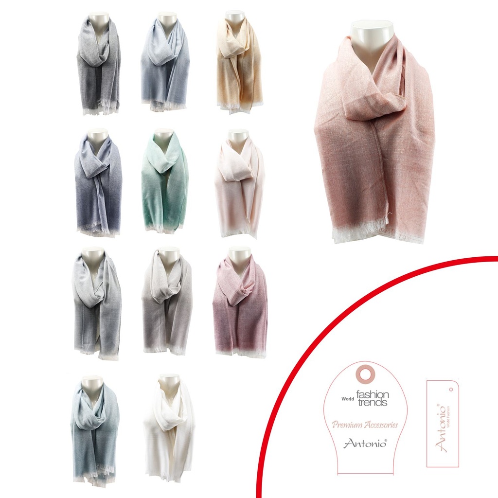 Damen Paschming Traditionler Schal Unicolors