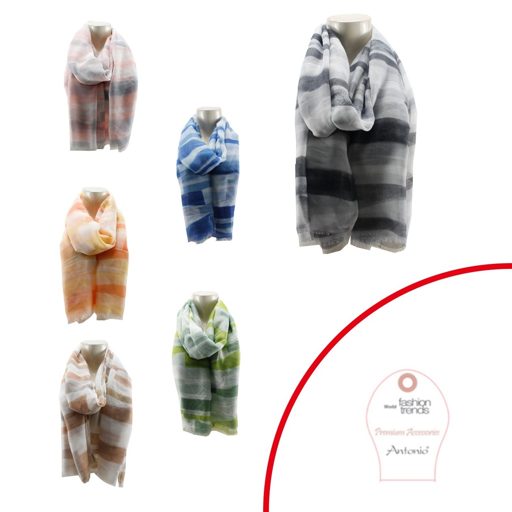 Sommer Damen Schal Soft Light Chessboard