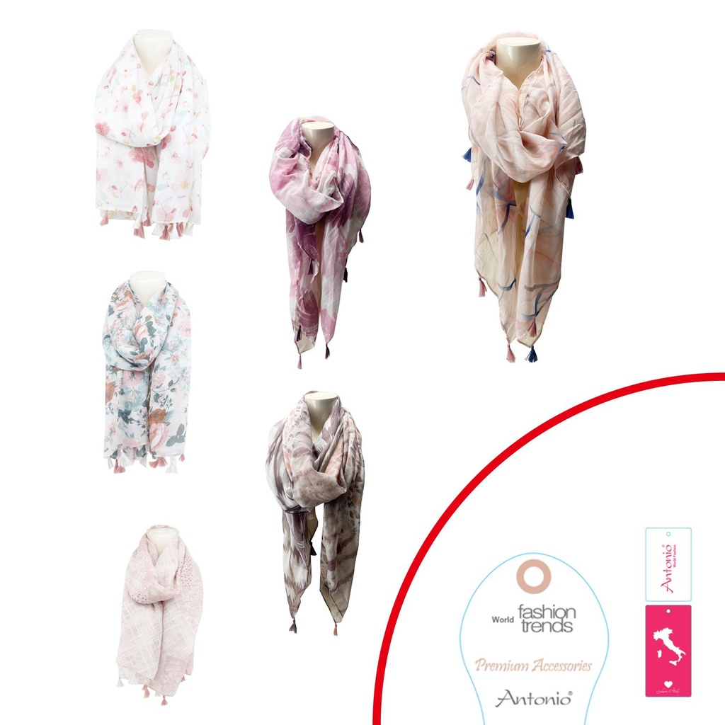 [62.02071.99] Sommer Damen Schal Rose