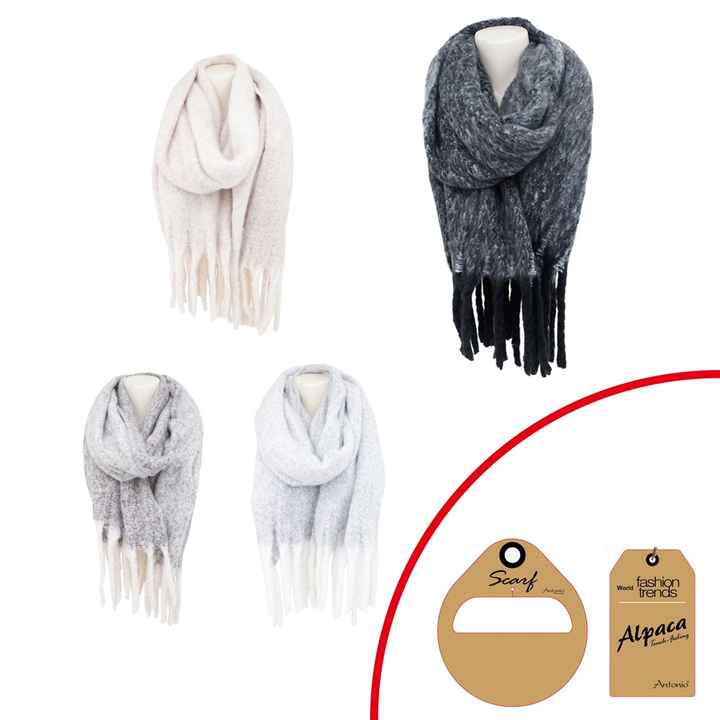 [62.01980.99] Winter Lady Schal Fuzzy Zweifarbig Basic
