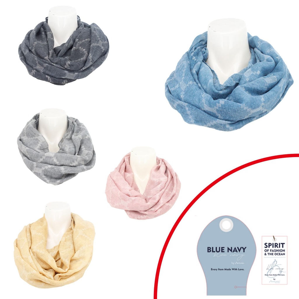 Sommer Damen Loop Blue Navy Schildkrötenpanzer
