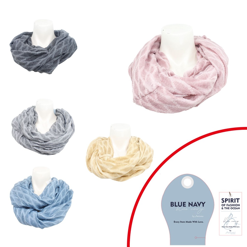 Sommer Damen Loop Blue Navy Efeu