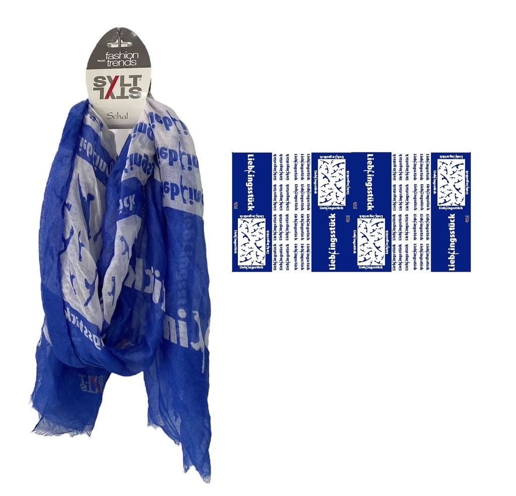 [62.00768.60] Tuch Lieblingsstück blau