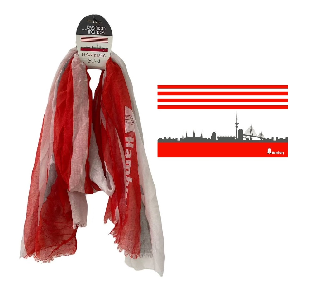 Tuch Hamburg rot