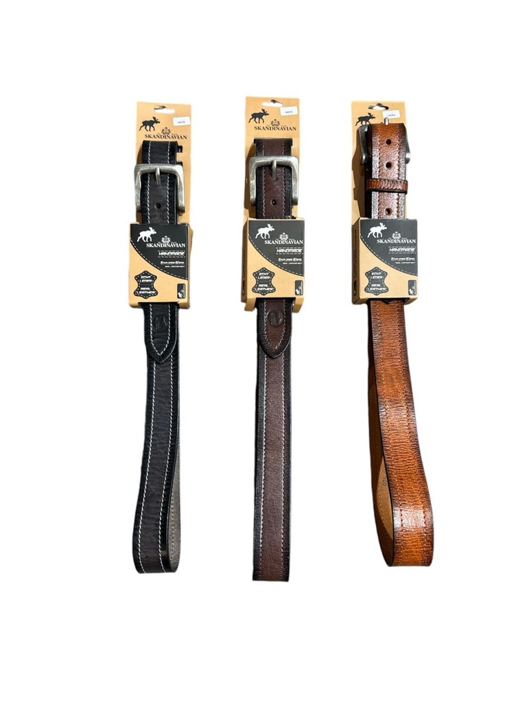 [65.00155.99] Leder Gürtel Double Stiching
