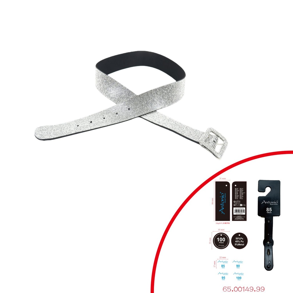[65.00149.99] Damen Gürtel Mit Diamanten
