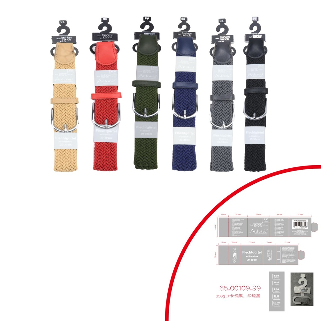 [65.00109.99] Flecht - Gürtel Stretch- Promotion