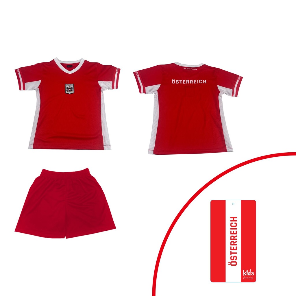 Fußball Kinder Trikot Set "Österreich"