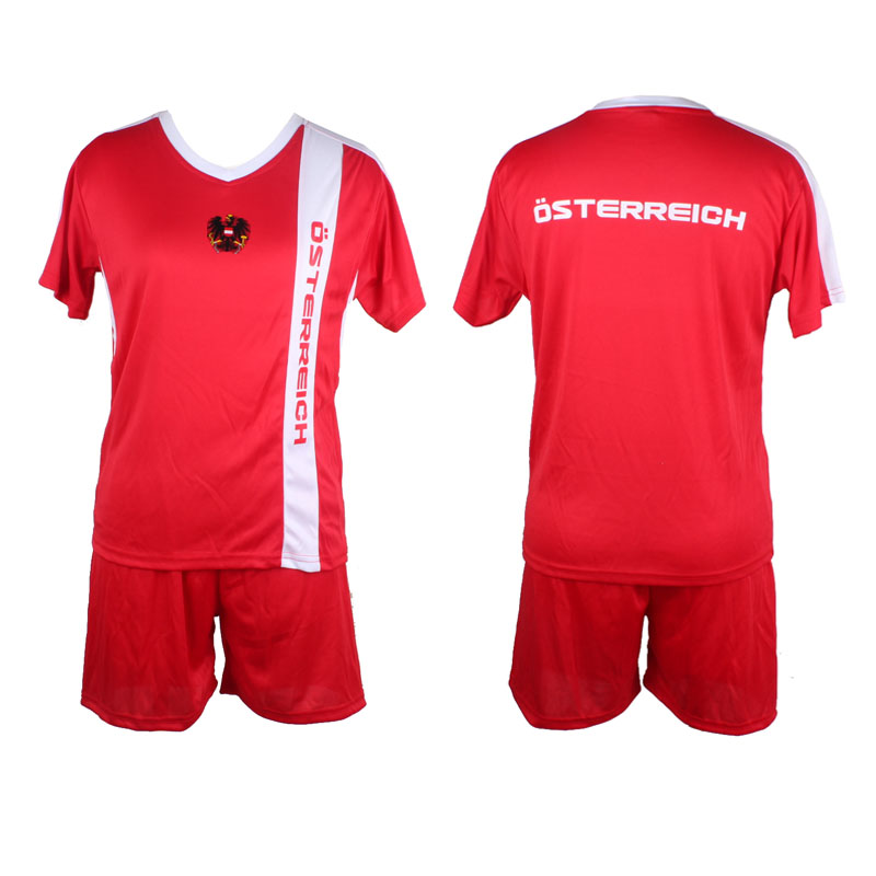 [66.00226.99] Österreich Kinder-Trikot-Set, rot, 5 Size