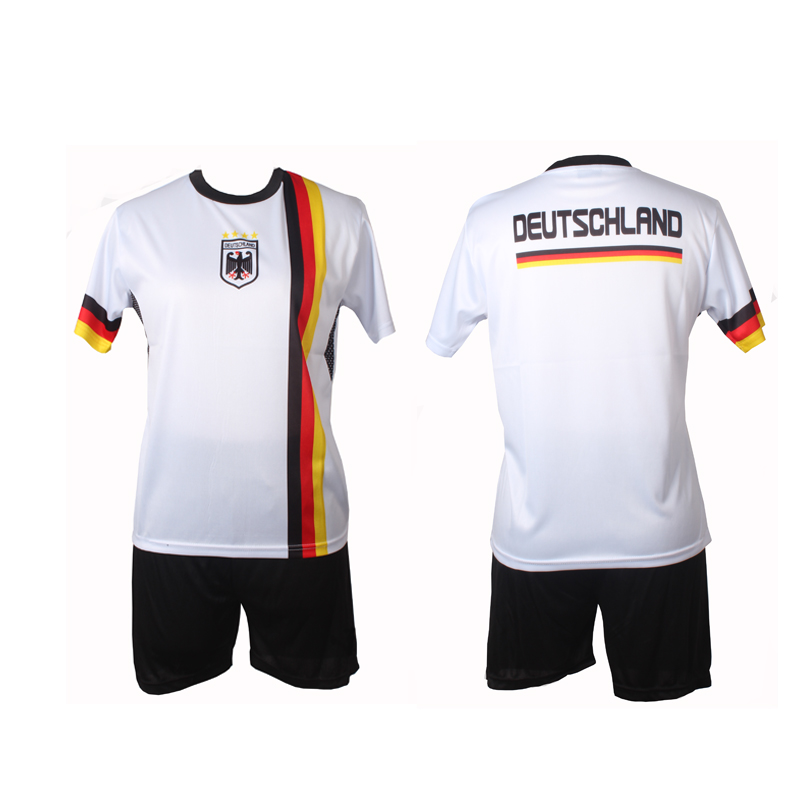 Deutschland Kinder-Trikot-Set, weiß, 5 Size