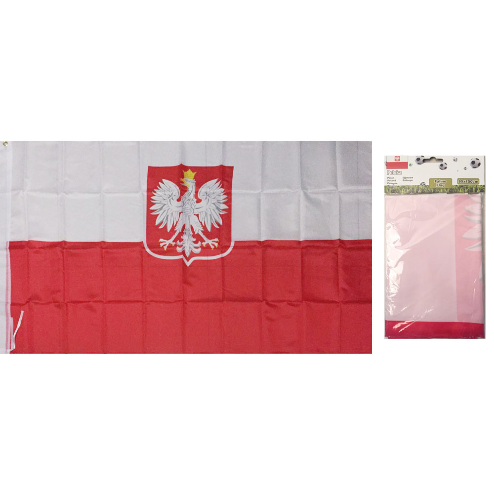 [66.00211.99] Fahne mit Öse Poland (90x150cm)
