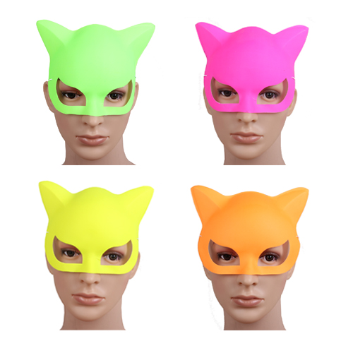 3er Pack Party mask cat
