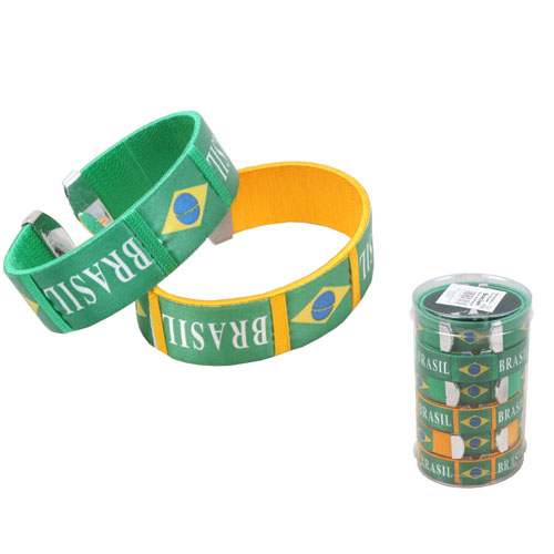 [66.00146.99] 12er Pack Fan Armband Brasilien (breit)
