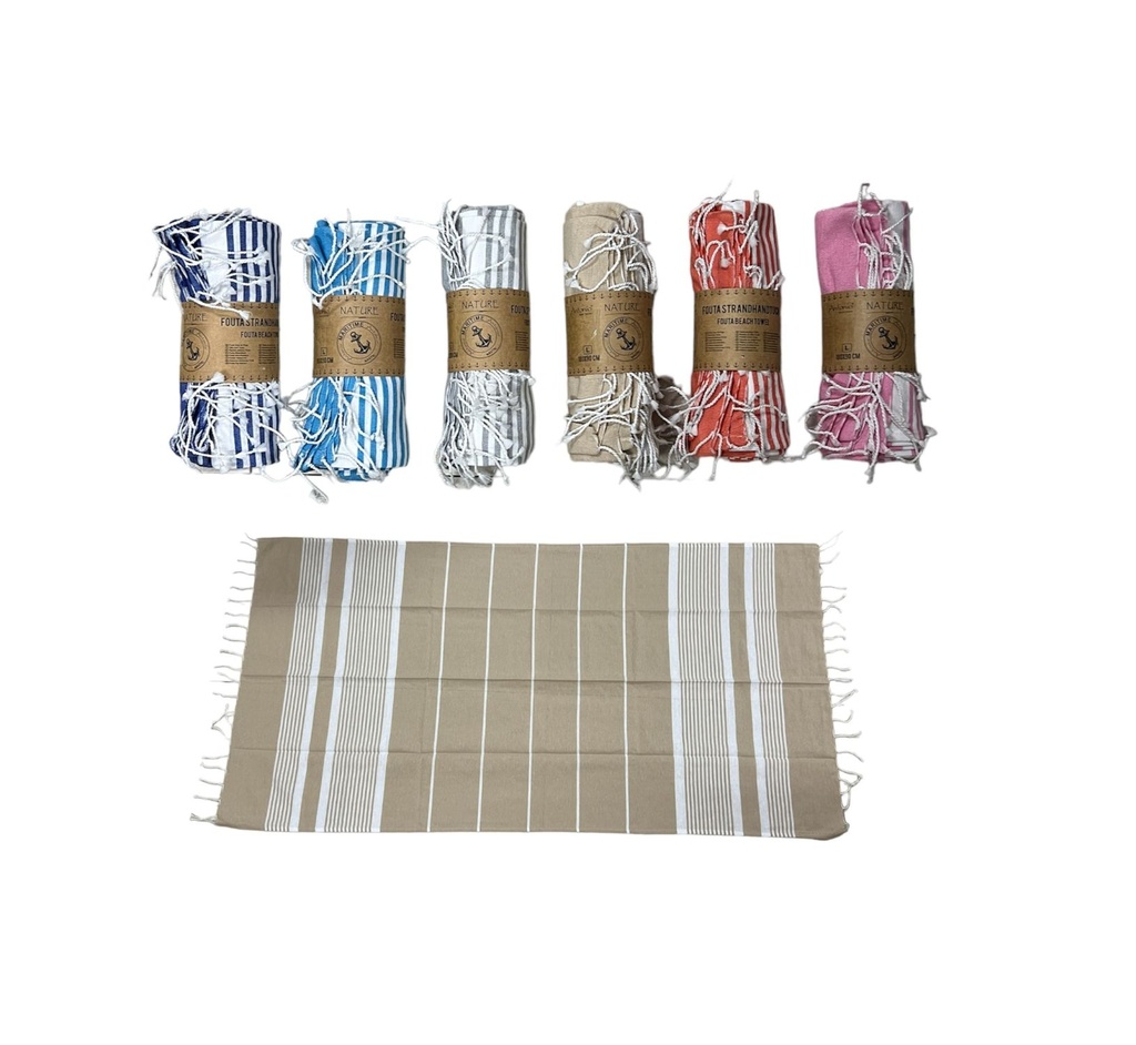 [67.00535.99] Fouta Strandhandtücher - King Strips