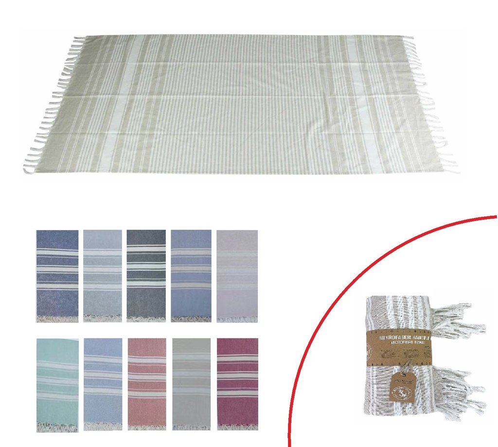 [67.00526.99] Fouta Strandhandtücher Streifen XXL