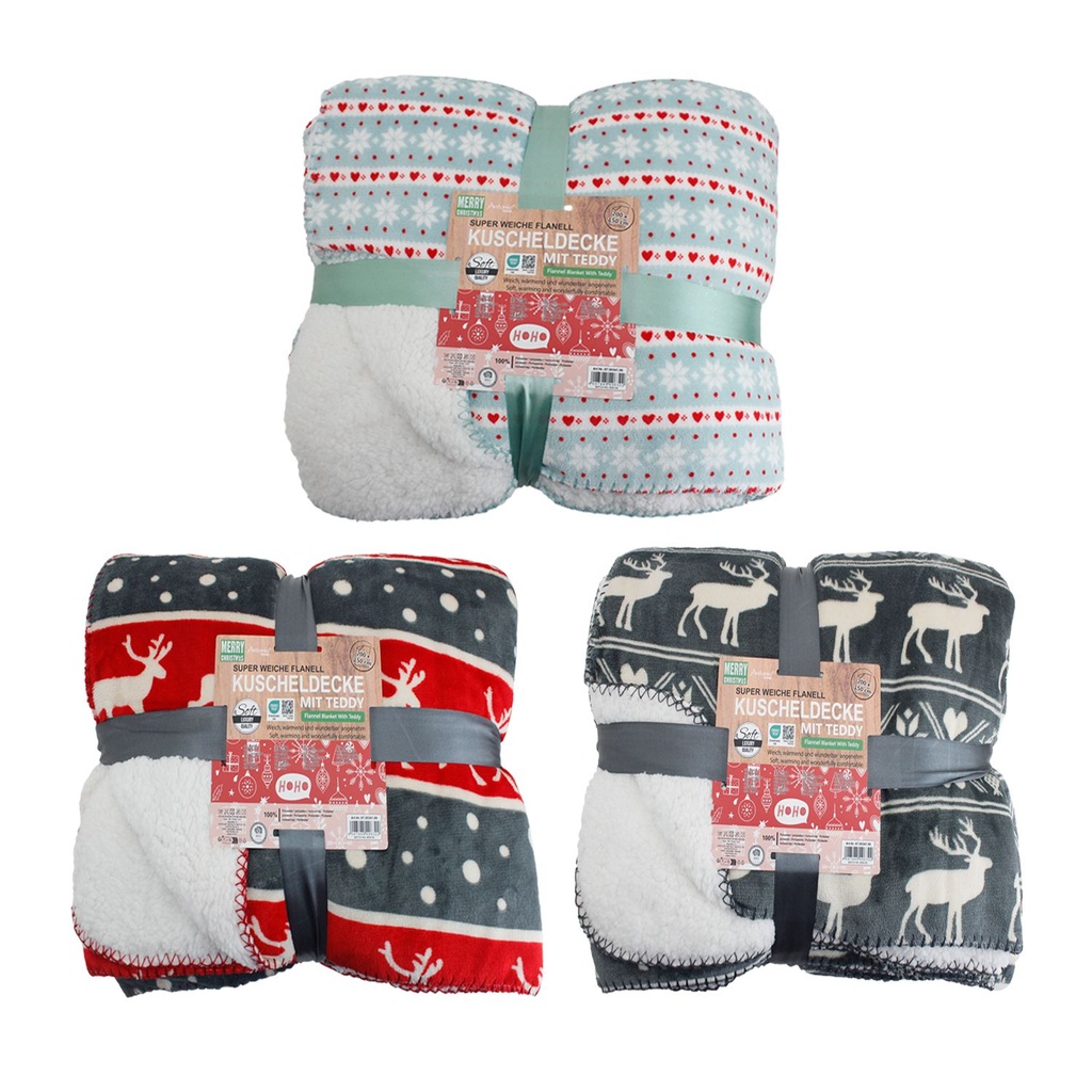 Decke Flannel Mit Teddy X-Max