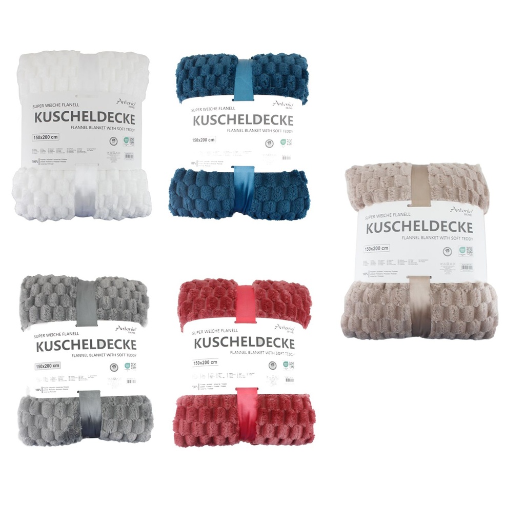 [67.00317.99] Flanelll Jacquard Decke