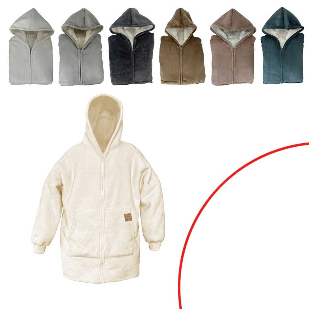 Uni Kuschelhoodie Mit Zipper Teddybär