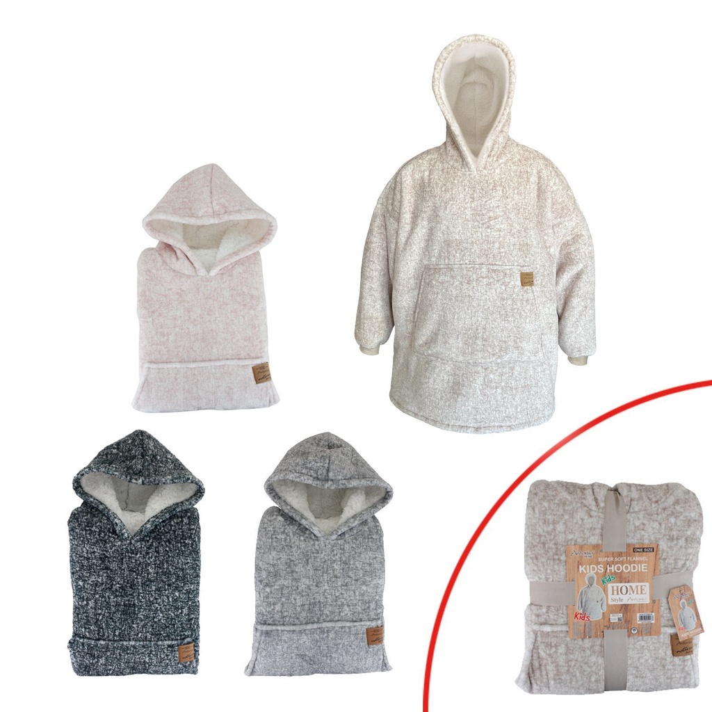 [67.00294.99] Kinder Kuschel Hoodie Melange