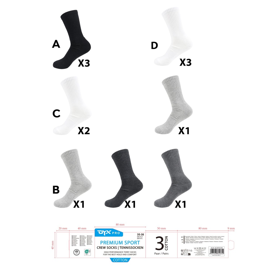 3er Pack Tennissocken Premium