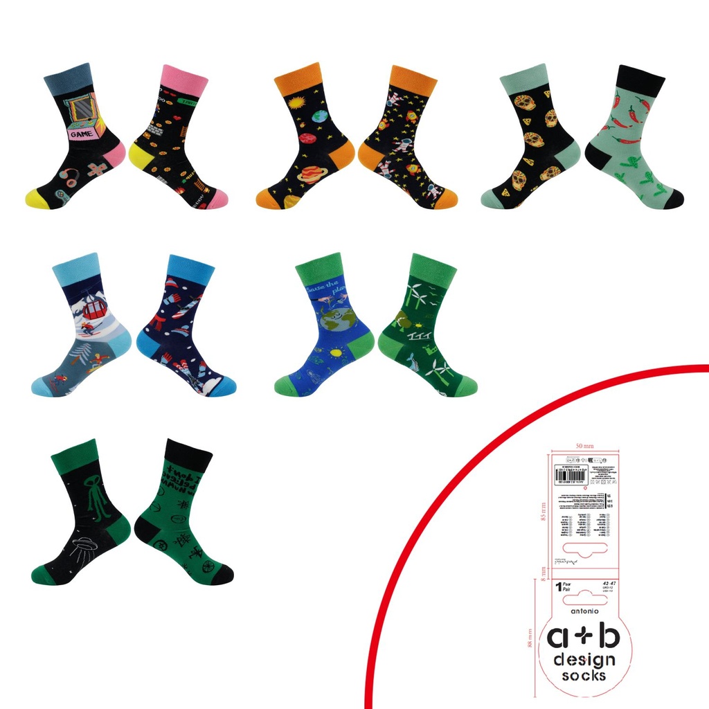 [82.00661.99] Herren Crazy Socks