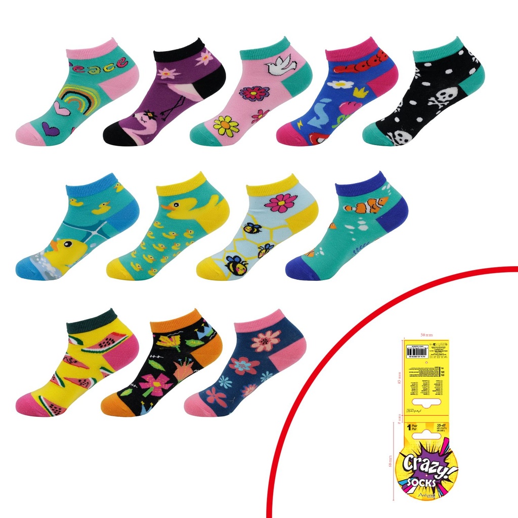 [82.00650.99] Damen Crazy Socken "Sommer Kollektion"