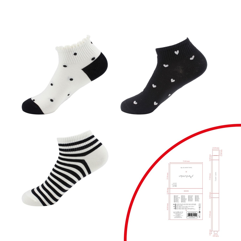 3er Pack D.Premium Sneaker Socken