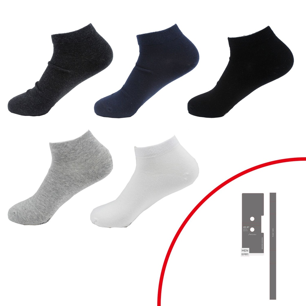 [82.00617.99] 8er Pack Hrn. Sneaker Socken Basic