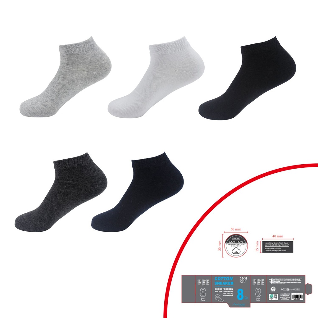 8er Pack Sneaker Socken