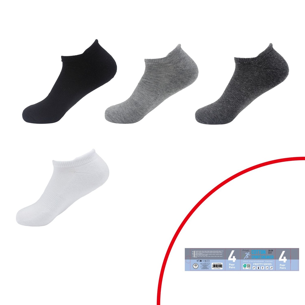 4er Pack Sneaker Socken Mixed