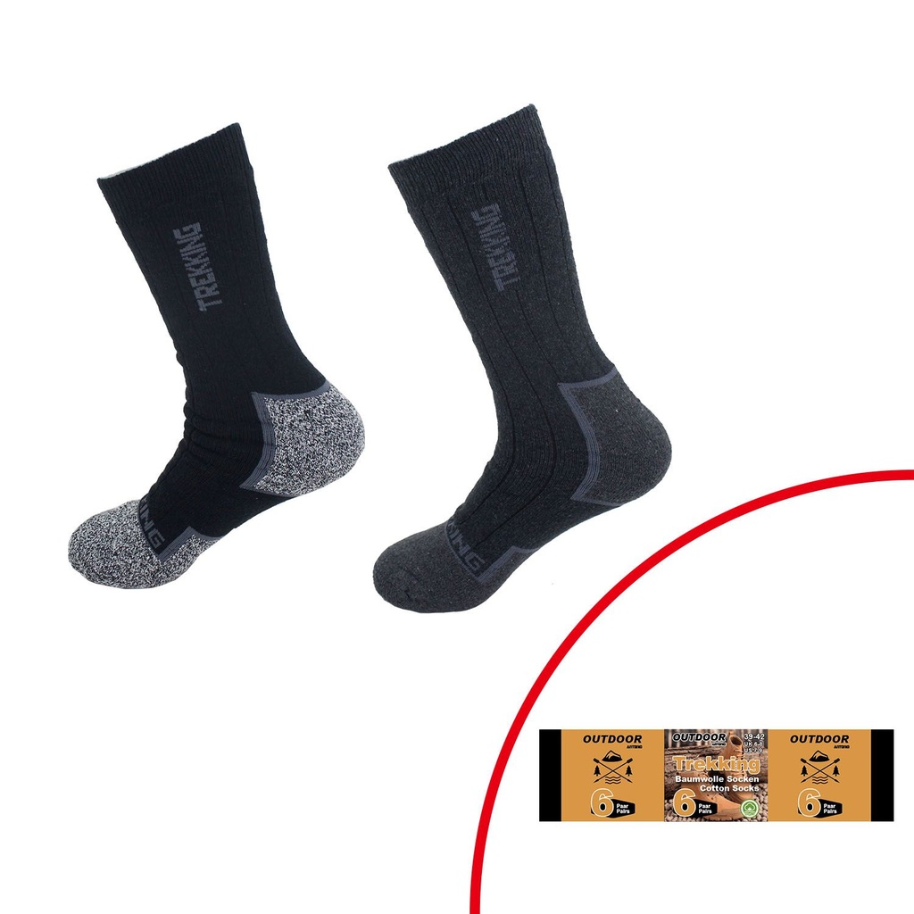 [82.00528.99] 6er Pack Herren Trekking Socken
