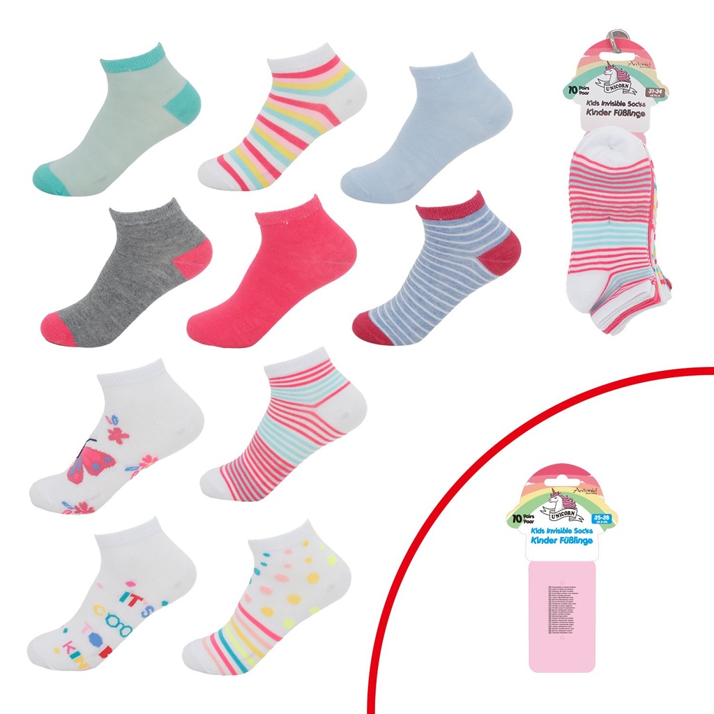 10er Pack Kinder Socken Sweet Girls