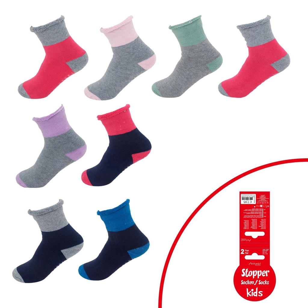 2er Pack Kinder Stopper Socken