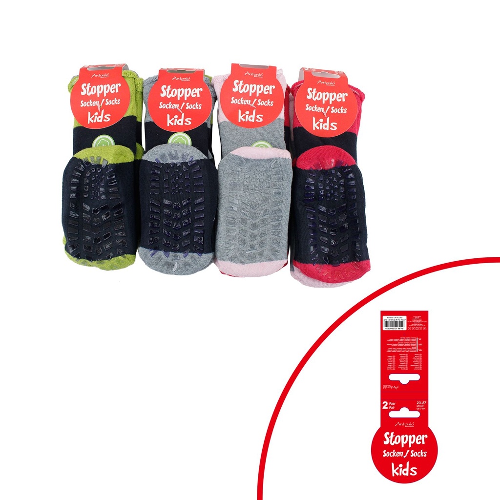 2er Pack Kinder Stopper Socken