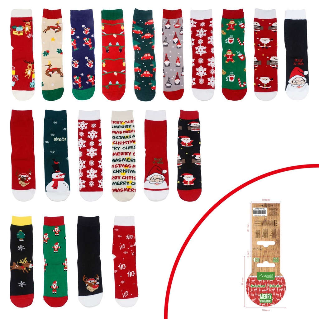 Weihnachtssocken Basic Mix