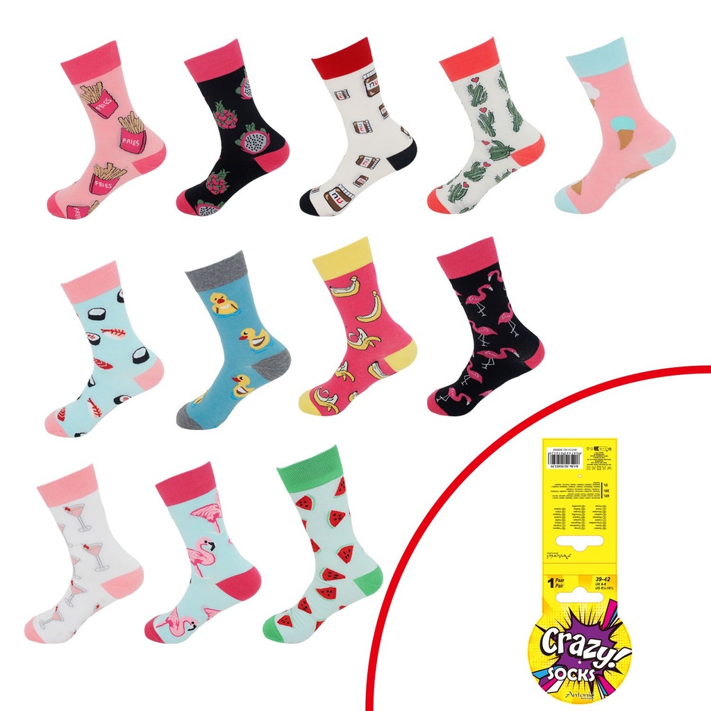 Damen Crazy Socken