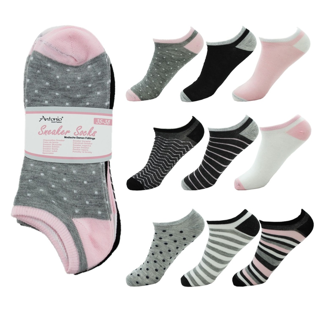 10er Pack Damen Sneaker