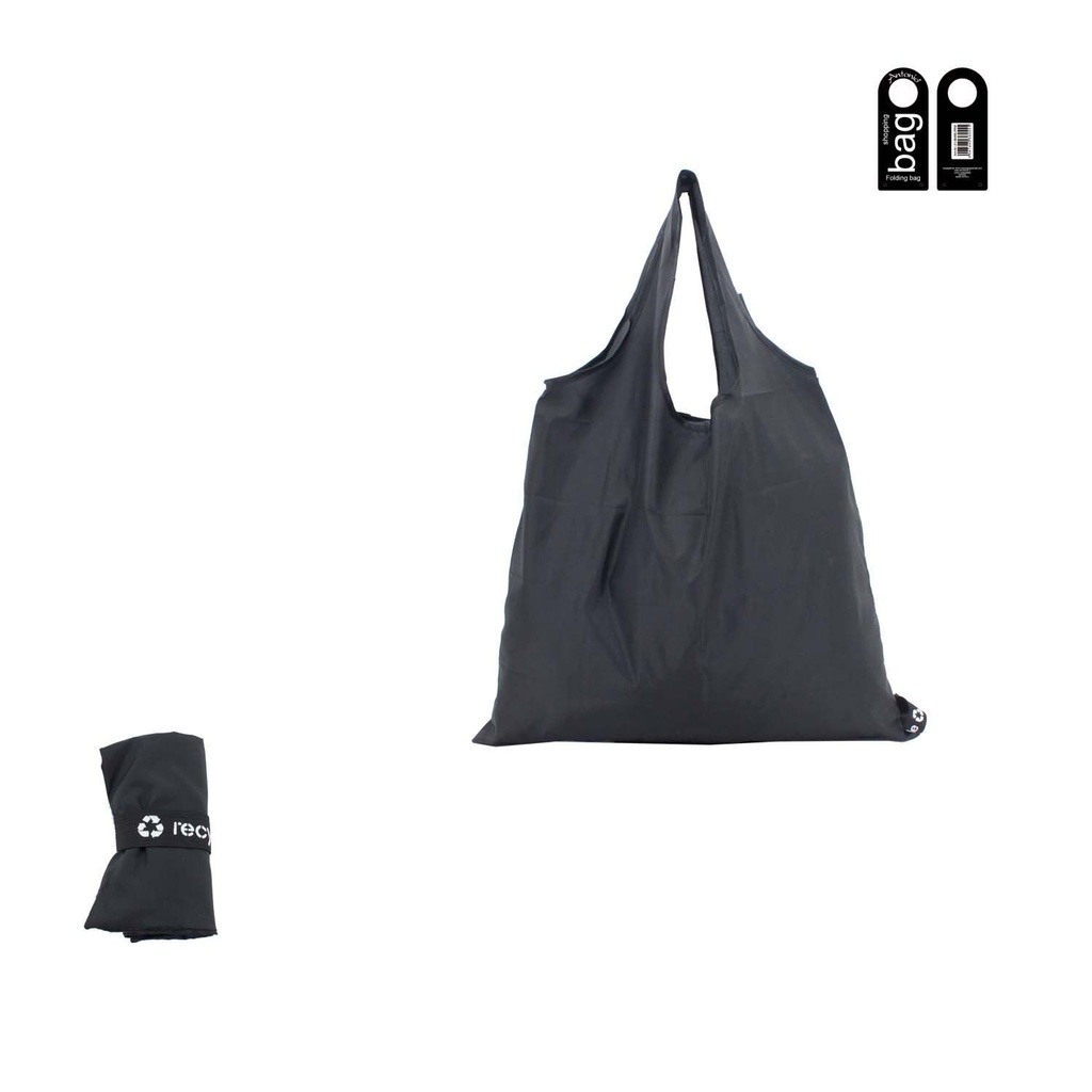 [31.00466.99] Recycling Faltbare Shopping Tasche Black Edition